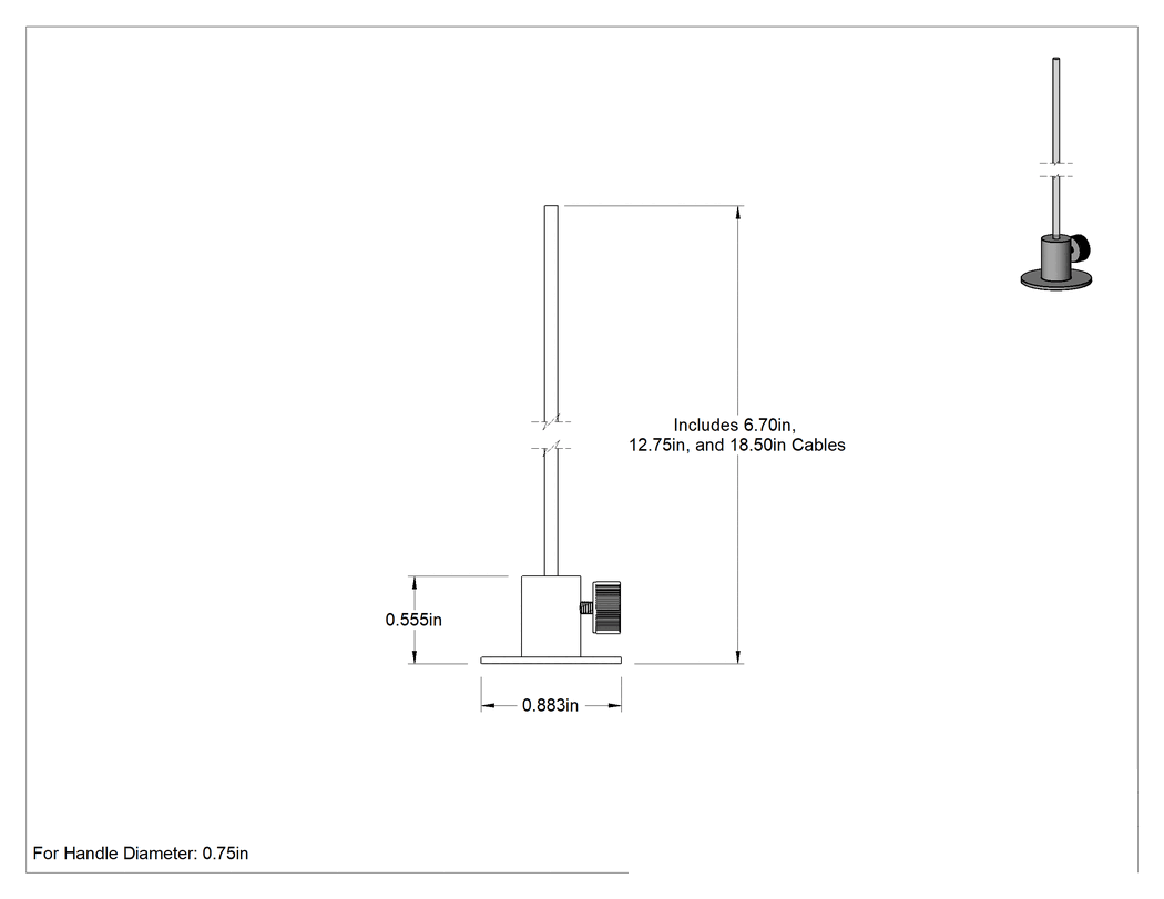 Teknik Çizim - Mini El Feneri için Esnek Fiber Optik Kablo