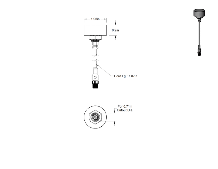 Teknik Çizim - Puck Makinesi Işıkları, Dahili LEDli, Spot Işın