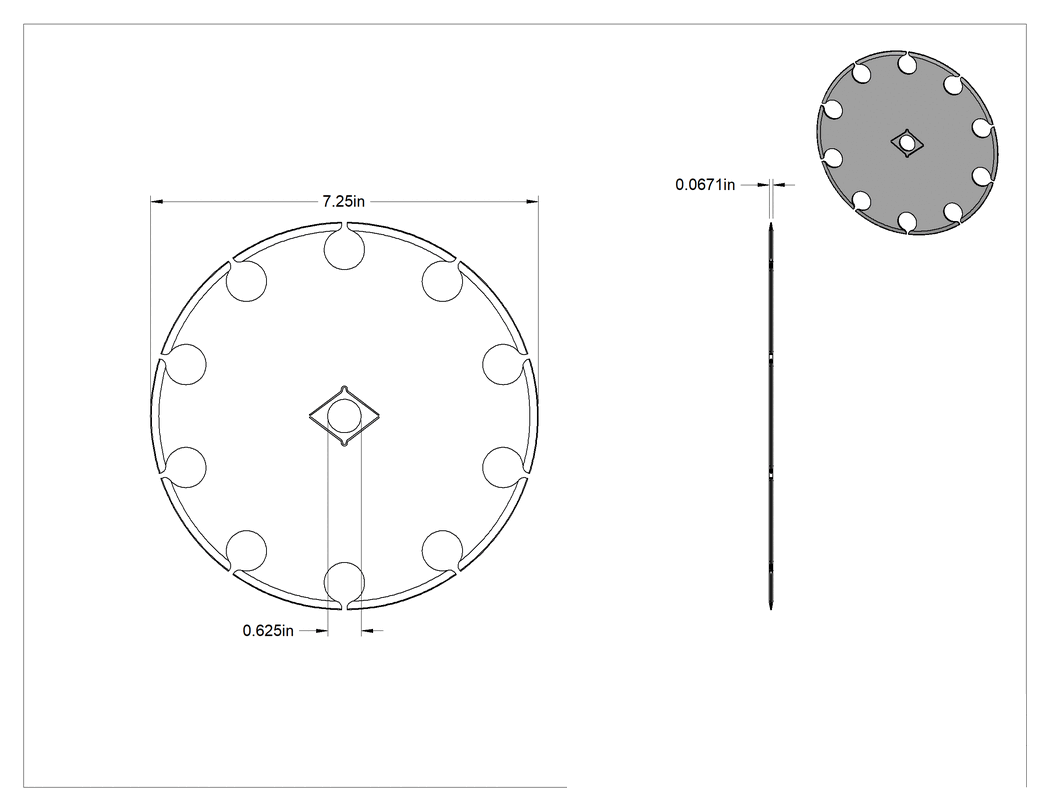 Teknik Çizim - Köpük Yalıtım için 7-1/4" Çapında Dairesel Testere Bıçağı