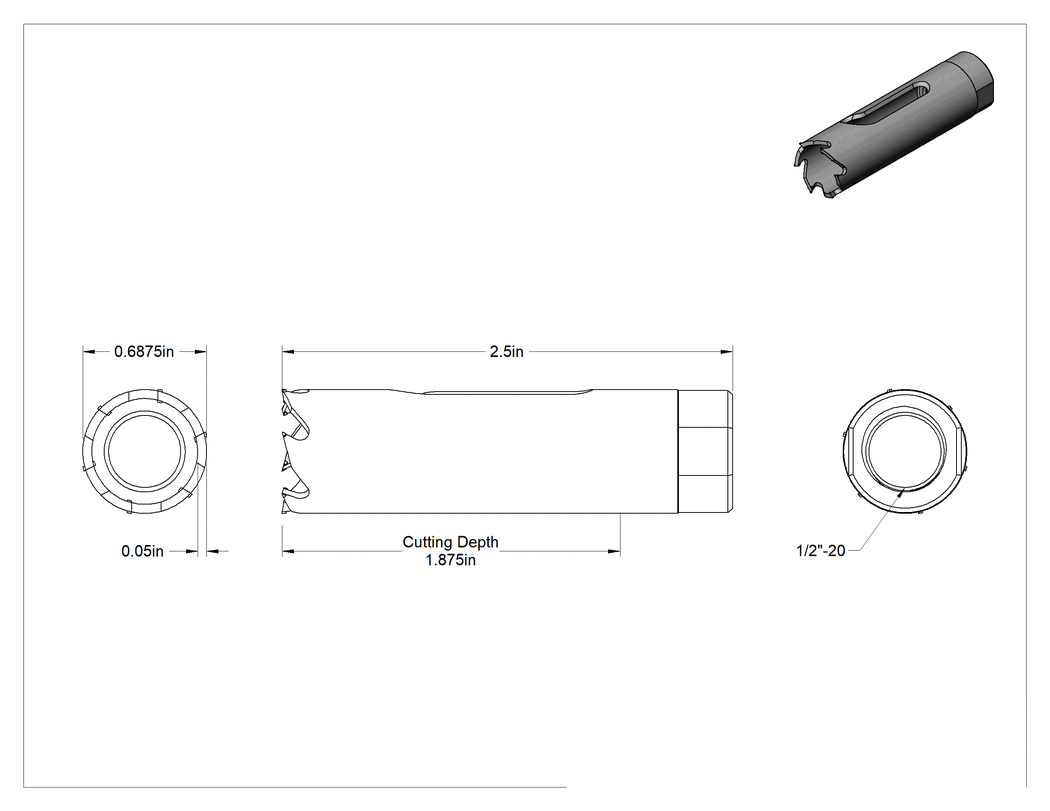 Teknik Çizim - Fiberglas ve Plastik Levhalar için Delik Testereler
