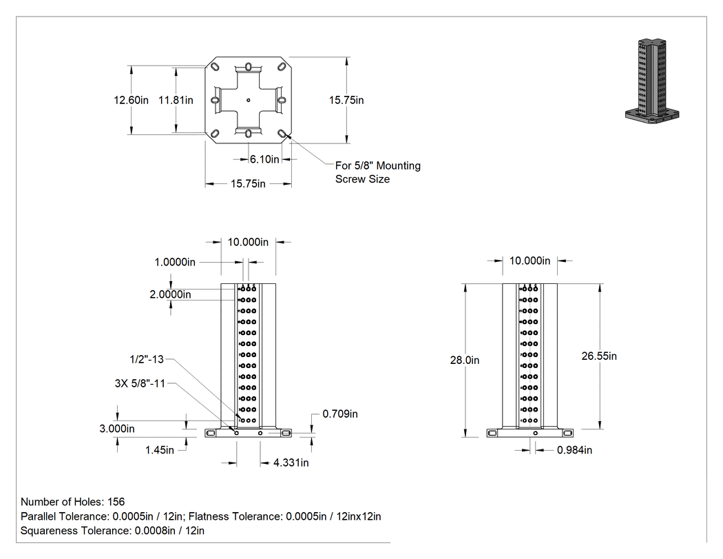 Teknik Çizim - Sabitleme Kolonları