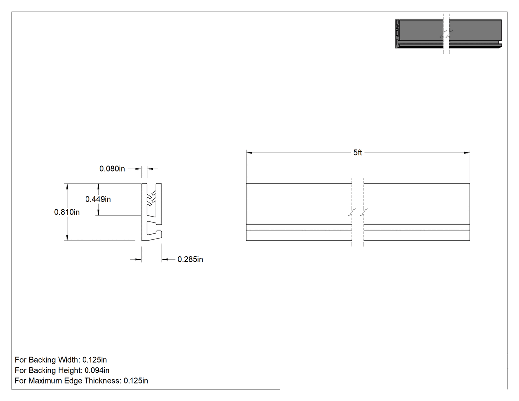 Teknik Çizim - 1/8 inçlik Arka Genişlikli Kolay Kesim Şerit Fırça için 5 Fit Uzunluğunda Takmalı Tutucu
