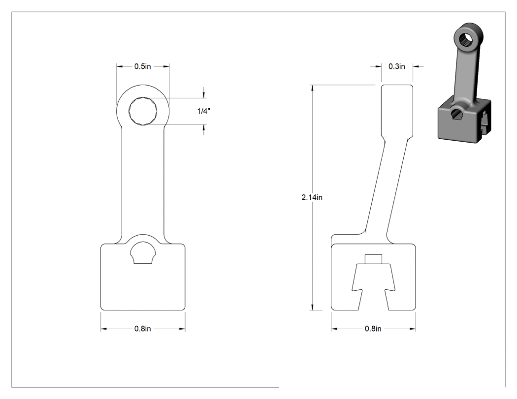 Teknik Çizim - Değiştirilebilir Başlıklı Tork Anahtarı için 1/4" Tahrik Boyutu, Cırcırlı Olmayan Kutu Başlık