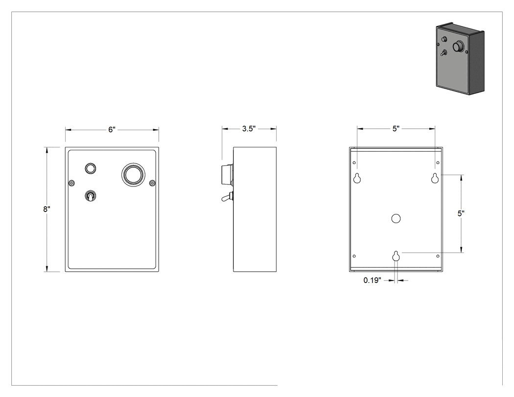 Teknik Çizim - Kapalı Tek Fazlı AC-DC Motor Hız Kontrolü