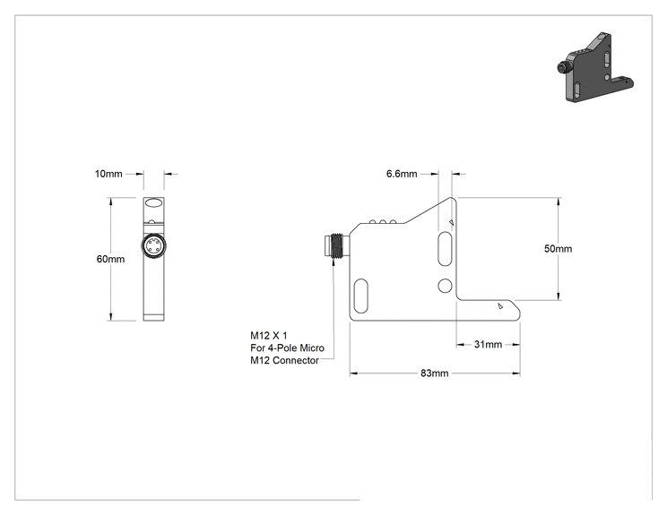 Teknik Çizim - Kolay Kurulum Fotoelektrik Anahtar, Kızılötesi LED Işın, Açı
