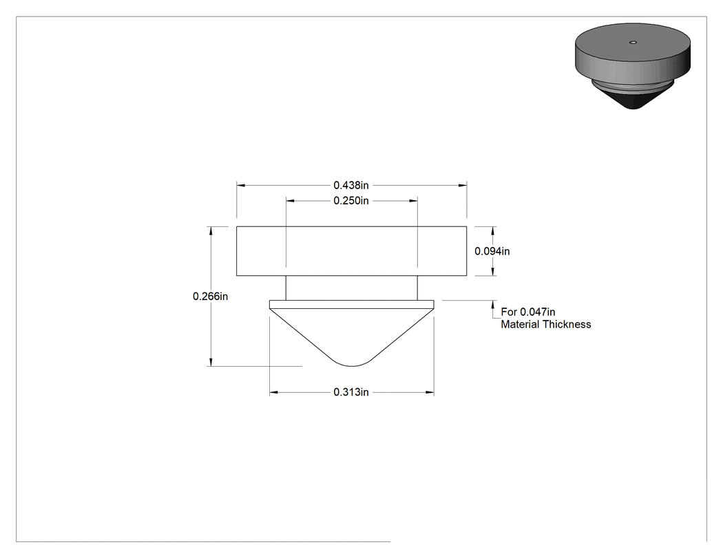 Teknik Çizim - Yüksek Sıcaklığa Dayanıklı Silikon Kauçuk Sıkı Geçmeli Tamponlar, 1/4" İç Çap için, 5/16" Sırt Çapı, 7/16" Dış Çap