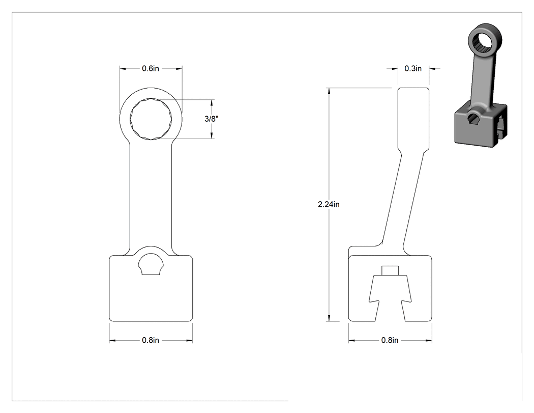 Teknik Çizim - 3/8" Tahrik Boyutu, Değiştirilebilir Başlıklı Tork Anahtarı için Cırcırlı Olmayan Kutu Başlı