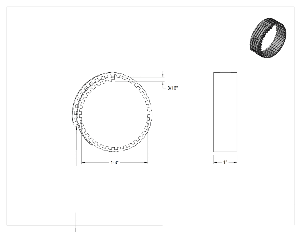 Teknik Çizim - Vinil Plastik Sarma Tampon, Cırt Cırt Kapatmalı, 1" ila 3" Dış Çap için
