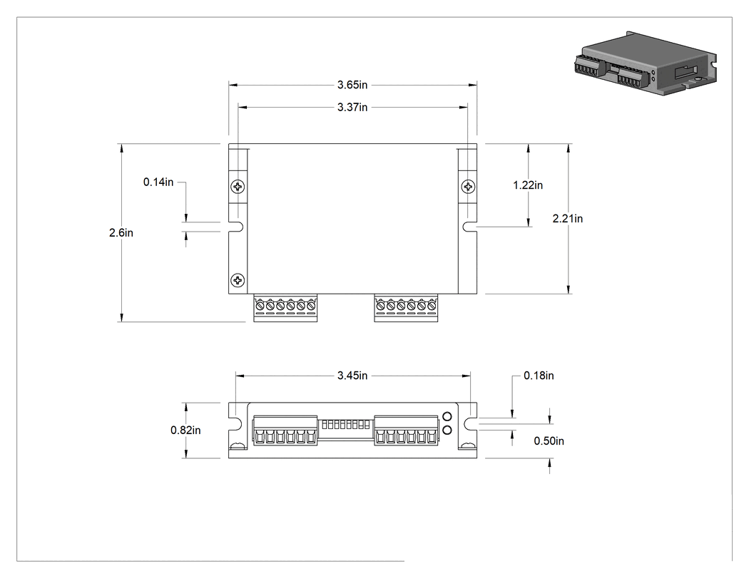 Teknik Çizim - Step Motor, Tahrik, 0.3 Amper ila 2.2 Amper