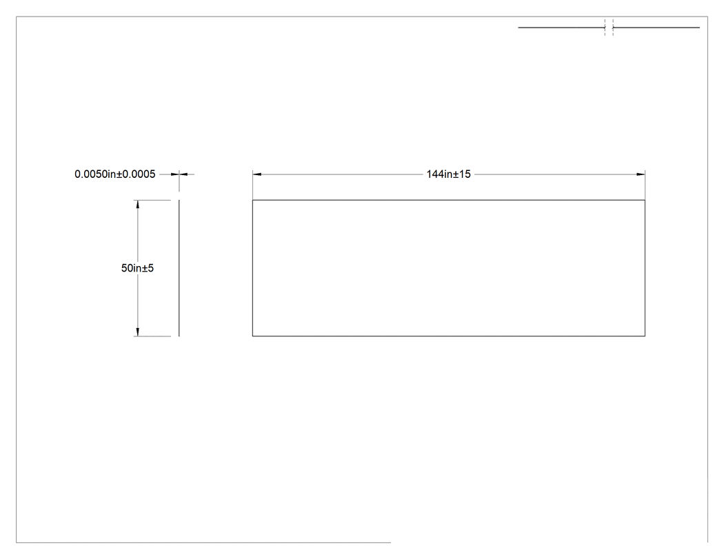 Teknik Çizim - Şeffaf Selüloz Film, 50" x 12 Fit x 0.005"