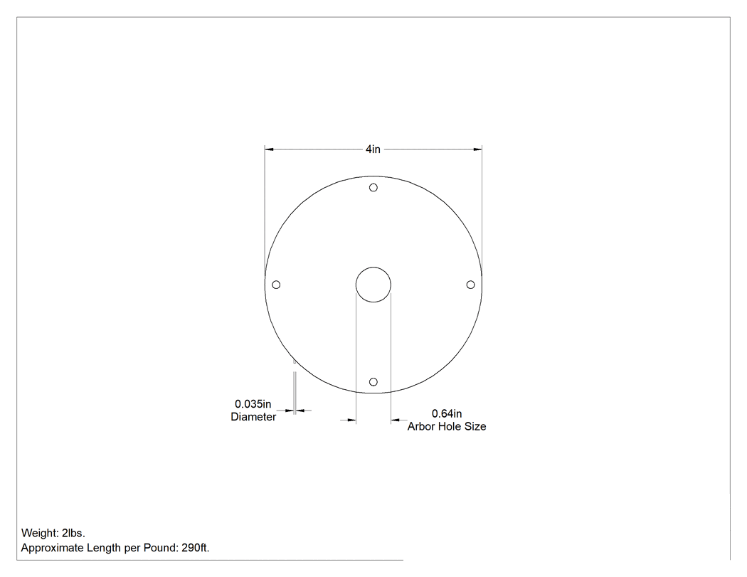 Teknik Çizim - MIG Kaynak Teli, Nikel için, Ernicr-3, 0.035" Çap, 2 lb. Makara