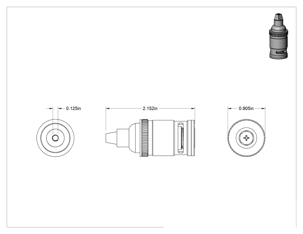 Teknik Çizim - Watersaver Model Numarası Bnv-200 Musluk Kartuşu