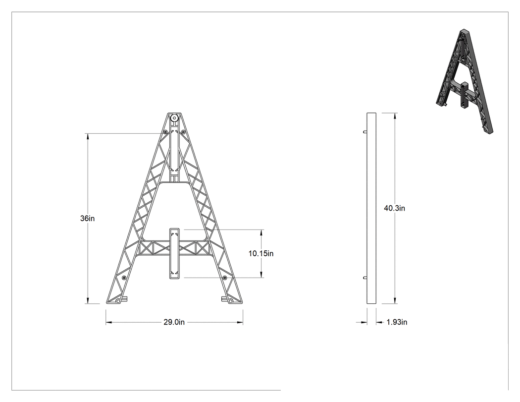 Teknik Çizim - Raylı Bariyer Desteği