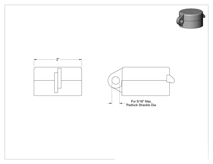 Teknik Çizim - 22 mm Panel Montajlı Anahtar için Asma Kilitlenebilir Kapak