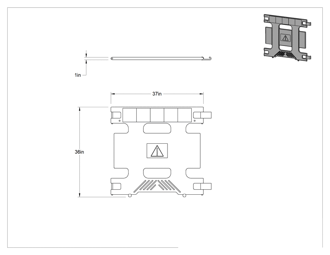 Teknik Çizim - Katlanabilir Barikatlar
