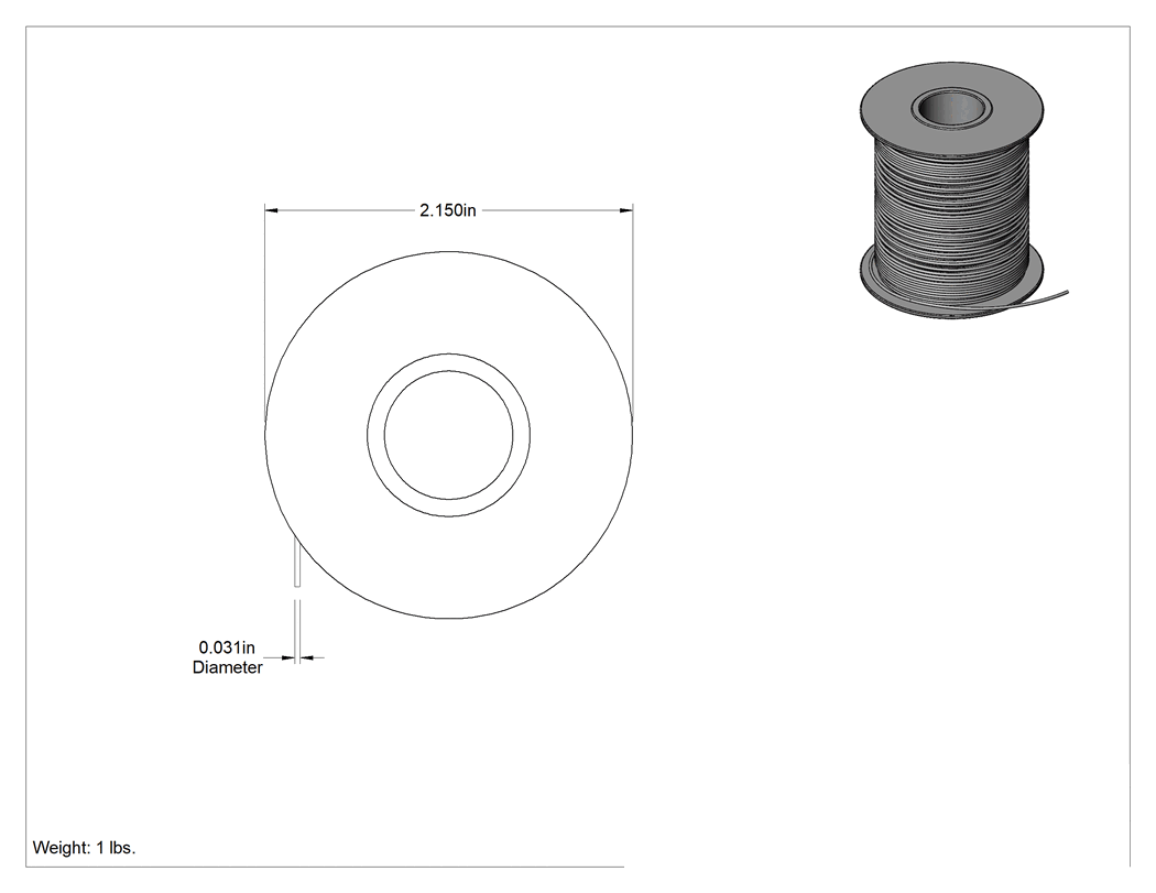 Teknik Çizim - HVAC Uygulamaları için Lehim, 0.031" Çap, 1 lb.