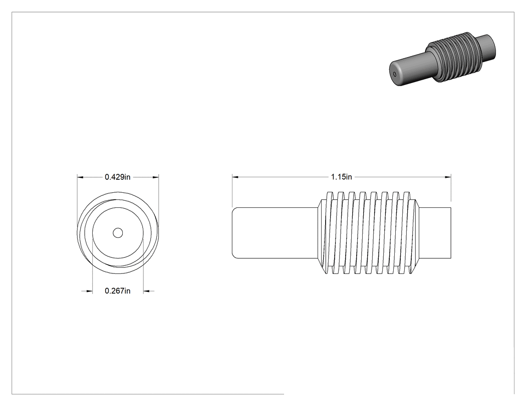 Teknik Çizim - #, 120573 Hypertherm Plazma Kesici Torcu için Elektrot