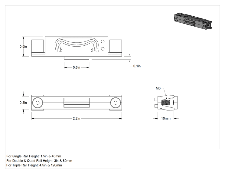 Teknik Çizim - T-Yivli Çerçeve, Manyetik Şeritli Alet Tutucu, Kaplamalı, 1.5 inç ve 40 mm ray için