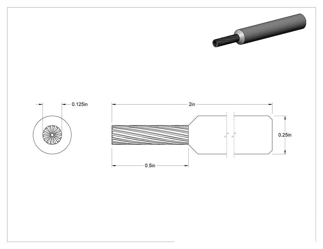 Teknik Çizim - 1/4" Çaplı Şaftlı Karbür Freze Ucu, Düz Kesici Silindir, Ticaret No. Sb-11, Tek Kesim