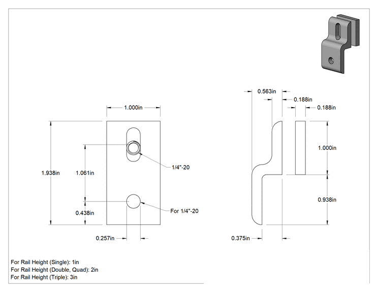 Teknik Çizim - T-Yivli Çerçeve, 1 inç Yüksekliğinde Tek Raylı Hasır Paneller için Askı, Gümüş