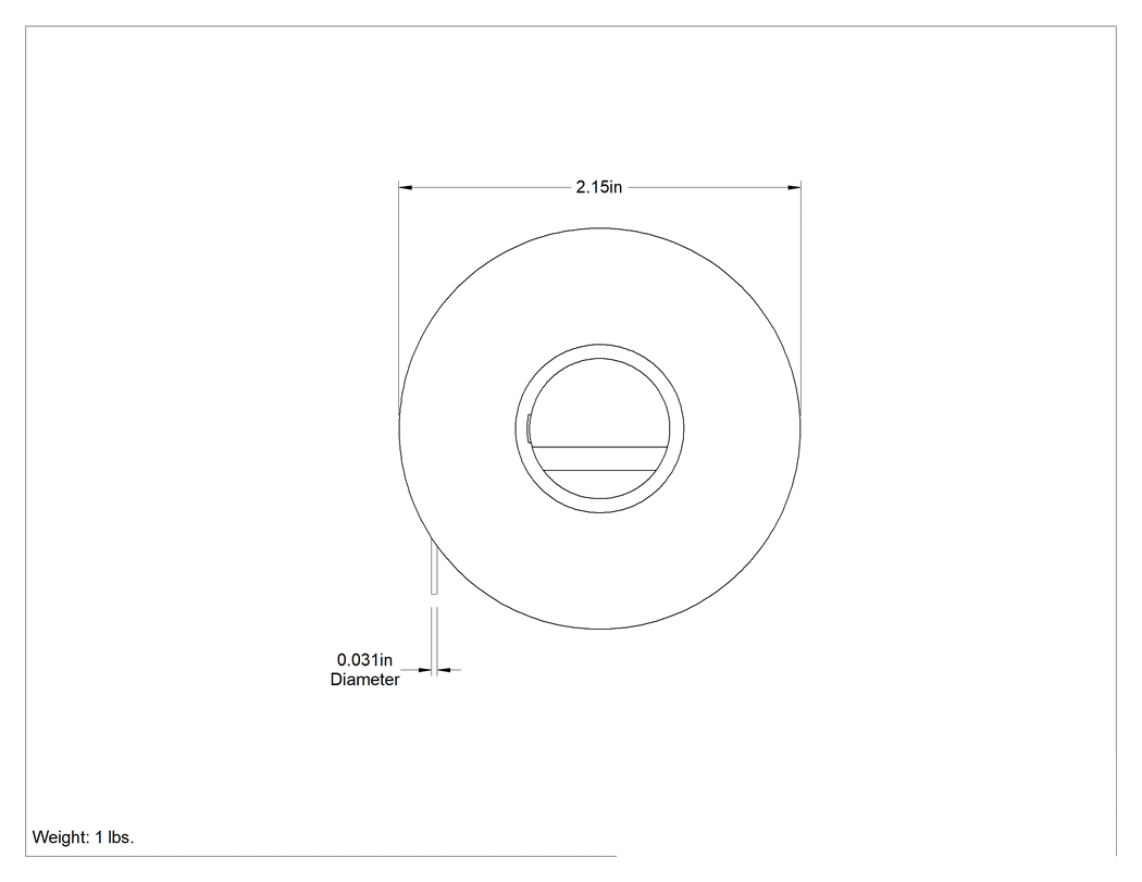 Teknik Çizim - Yüksek Sıcaklık Uygulamaları için Lehim, 0.031" Çap, 1 lb.