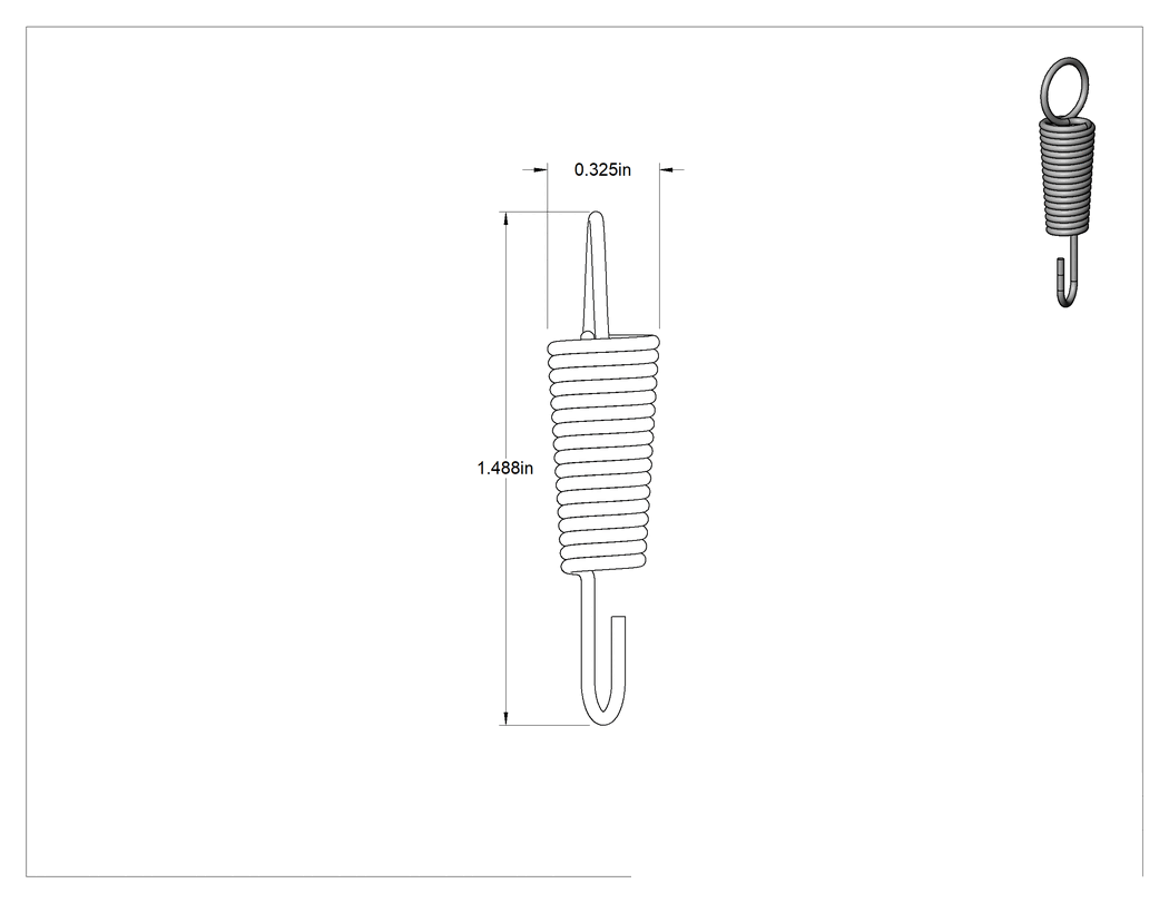 Teknik Çizim - Vise-Grip Pense için Yay