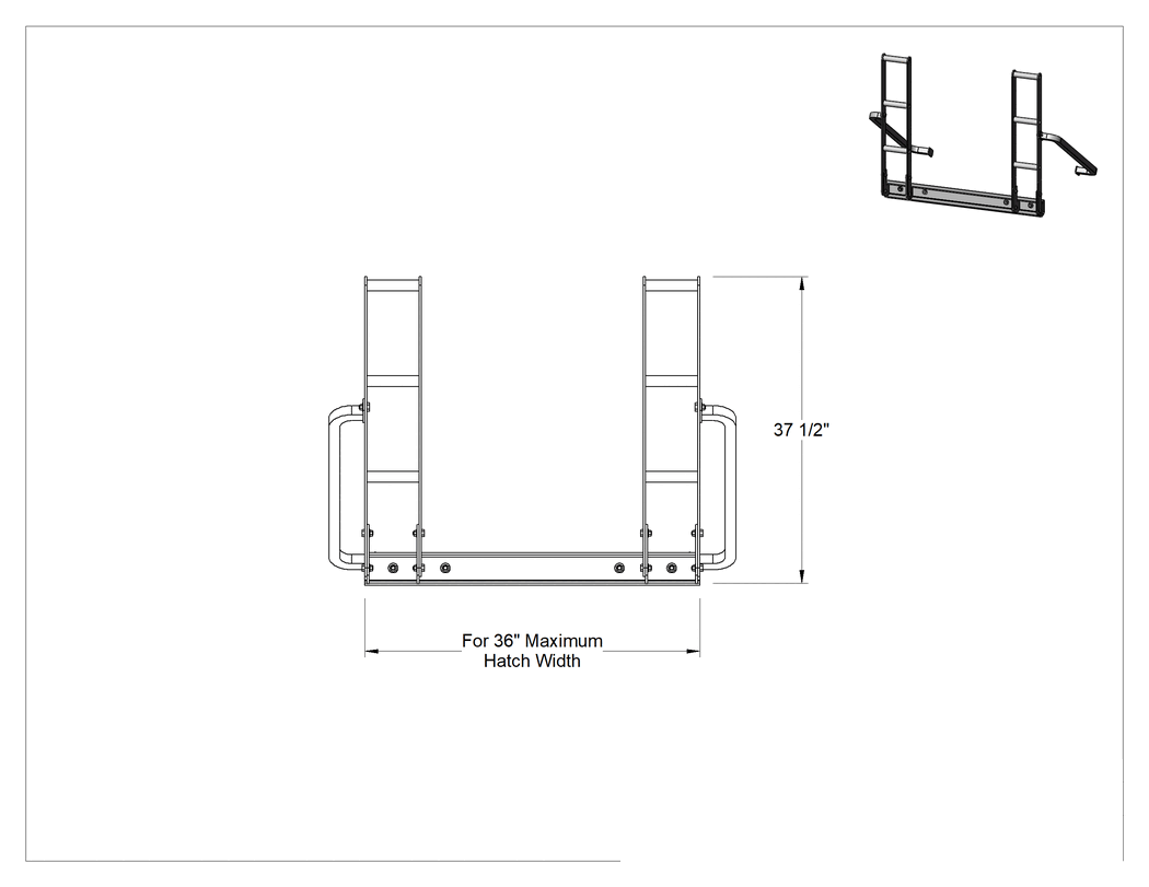 Teknik Çizim - Çatı Kapısı Korkuluğu
