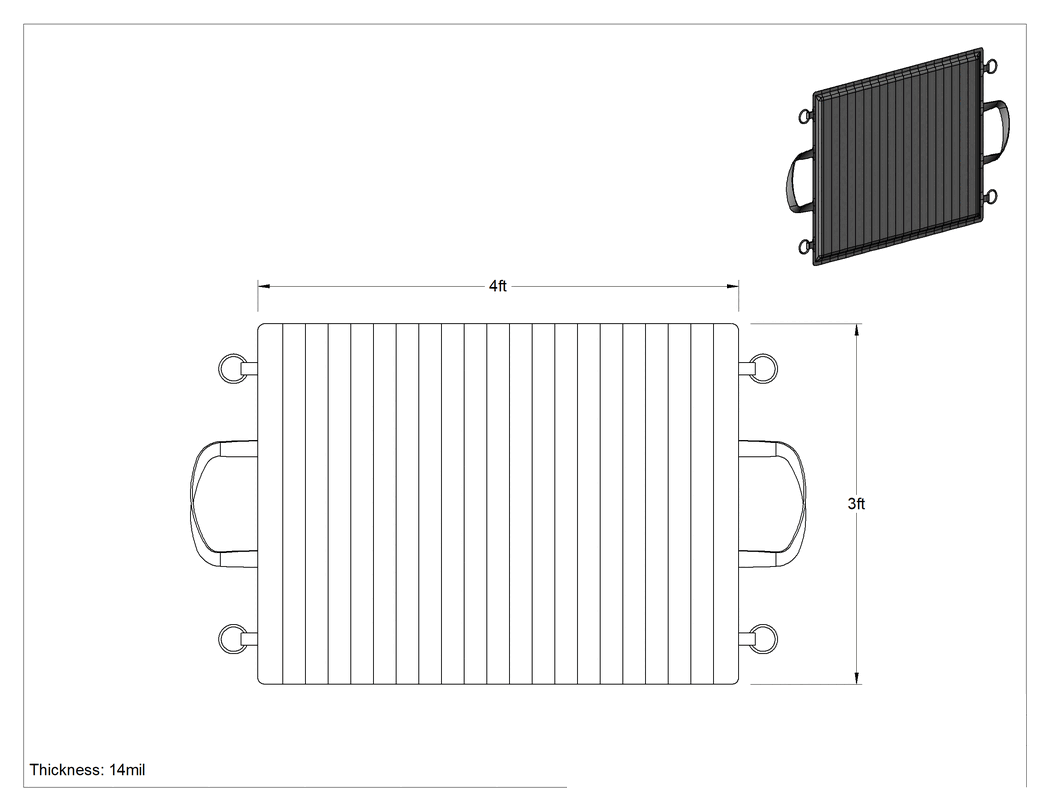 Teknik Çizim - Kolay Taşınabilir, Yağa Dayanıklı Elek, 3' Yükseklik x 4' Genişlik