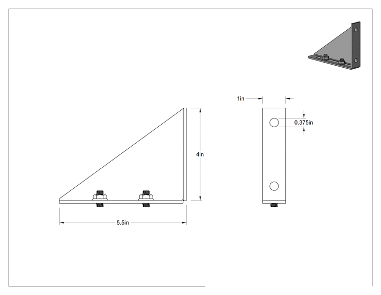 Teknik Çizim - Kapılar için Toza Dayanıklı Makaralı Ray Adaptör Destek Braketi