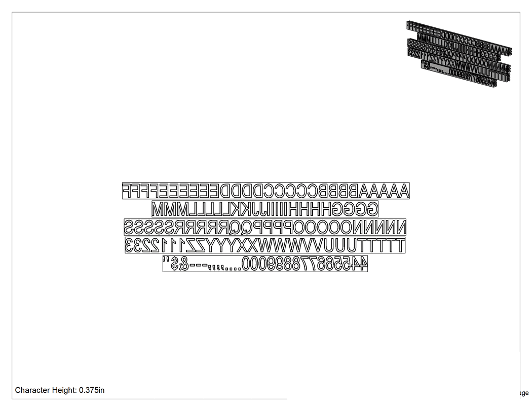 Teknik Çizim - 3/8" Yüksekliğinde Harf ve Rakam Seti, Değiştirilebilir Mesajlı Kendinden Mürekkepli Lastik Damga için