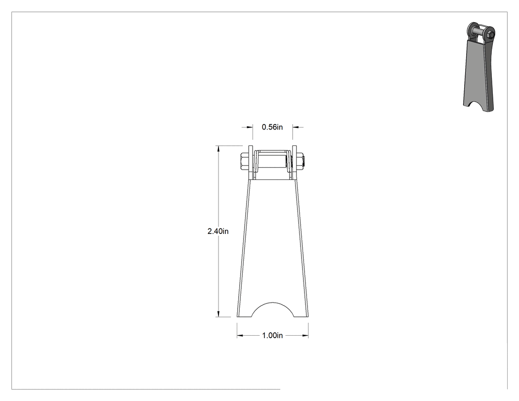 Teknik Çizim - Kaldırma için Pimli Yaylı Kanca Mandal Kiti, 18-8 Paslanmaz Çelik, 2-7/16" Uzunluk x 1" Genişlik x 9/16" Kalınlık