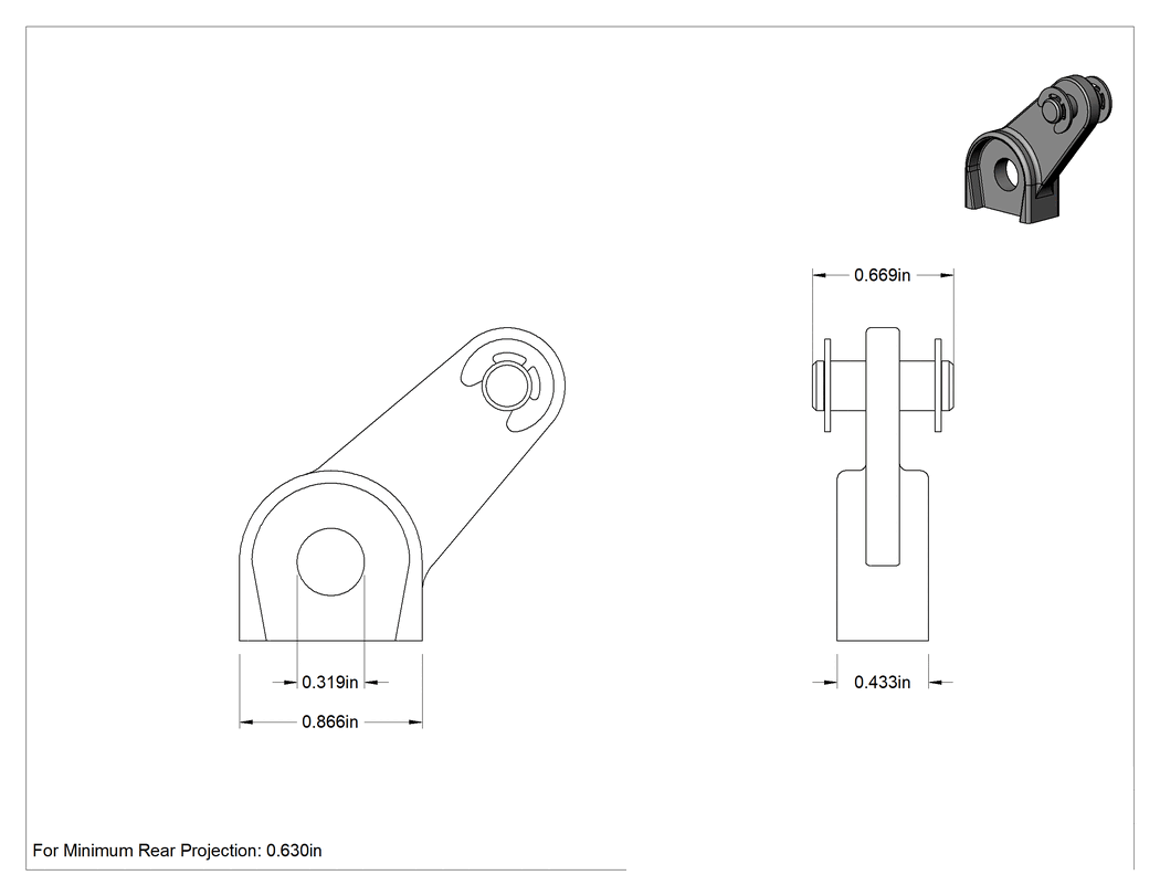 Teknik Çizim - Kam Tırnağı Adaptörü