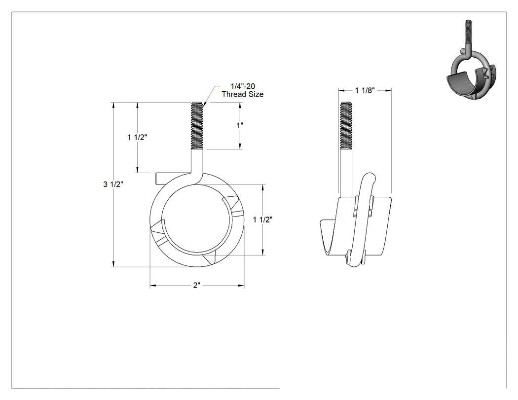 Teknik Çizim - Freze Halkası, Plastik Ek Parçalı, 1-1/2" Göz Çapı