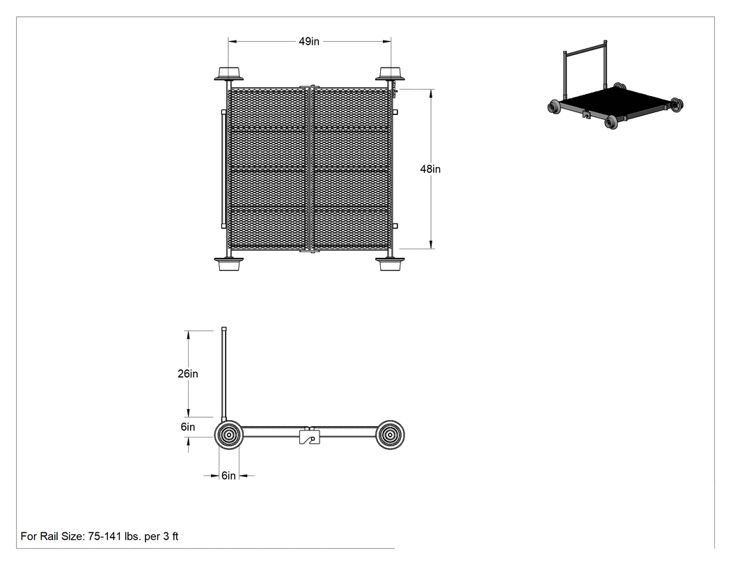 Teknik Çizim - Demiryolu Arabası