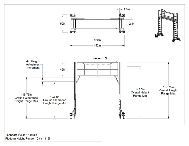 Teknik Çizim - Baş Üstü Erişim Çalışma Platformu
