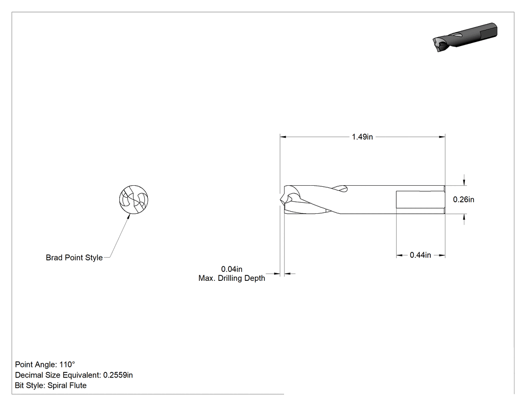 Teknik Çizim - Nokta Kaynak Sökme Yüksek Hızlı Çelik Matkap Ucu, 1/4" Boyut, 1-1/2" Toplam Uzunluk