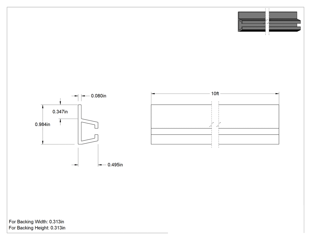 Teknik Çizim - 10 Fit Uzunluk x 1/2" Genişlik, Kolay Kesim Şerit Fırça için Cıvatalı Tutucu