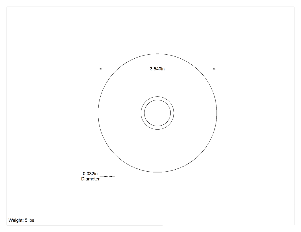 Teknik Çizim - 5 lb. Lehim, 0.032" Çap