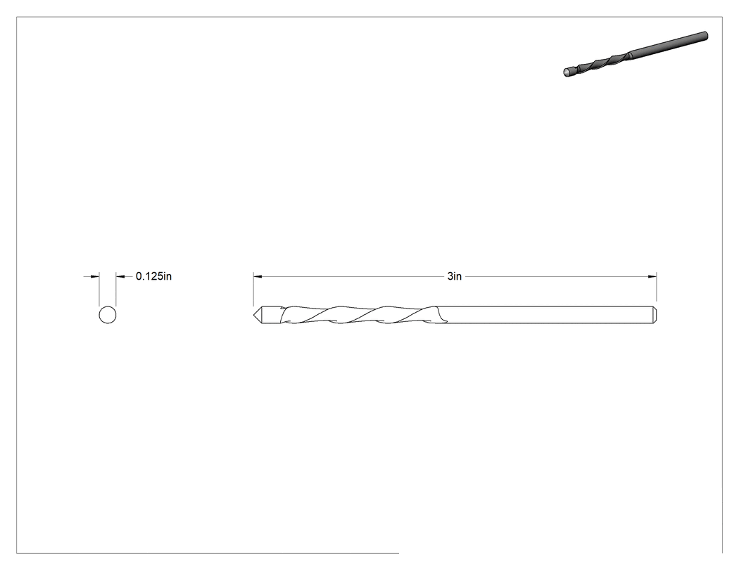 Teknik Çizim - Alçıpan için Testere Uçları, Kılavuz Noktalı, 1/8" Şaft