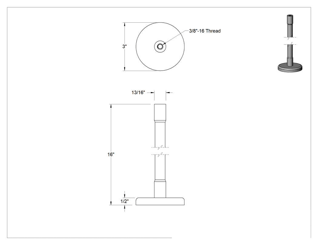 Teknik Çizim - Her Yönde Konumlandırma Kolu, Manyetik Tabanlı, 16" Maksimum Çıkıntı