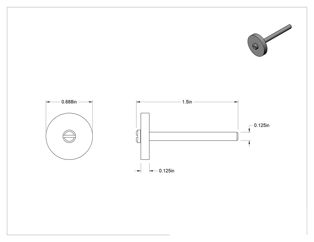 Teknik Çizim - Kauçuk Yastıklı Aşındırıcı Taşlama Ucu, Uzun Ömürlü, 11/16" Çap x 1/8" Uzunluklu Başlık, 180 Kum