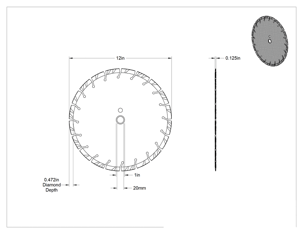 Teknik Çizim - El Tipi Düz Testereler için Uzun Ömürlü Islak/Kuru Kesme Bıçakları, Arkadan İtilen Düz Testereler için Uzun Ömürlü Islak/Kuru Kesim Bıçağı
