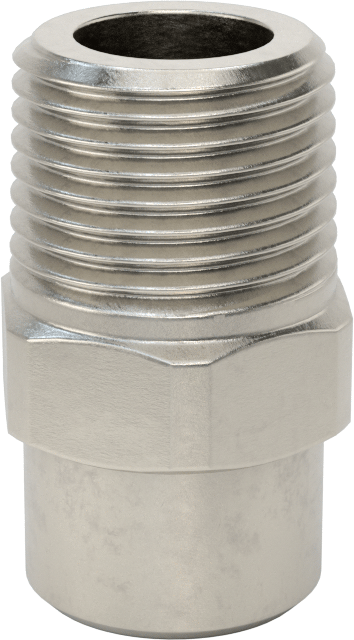 Tam Konili Püskürtme Nozulu, Paslanmaz Çelik, 1/2 NPT Erkek, 20 PSI'da 3.6 gpm, 120 Derece Açı