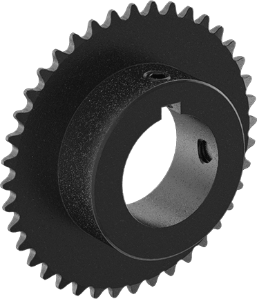 Çelik Tek Sıralı Dişli, ANSI 25 Makaralı Zincir ve 1-1/4" Mil Çapı için