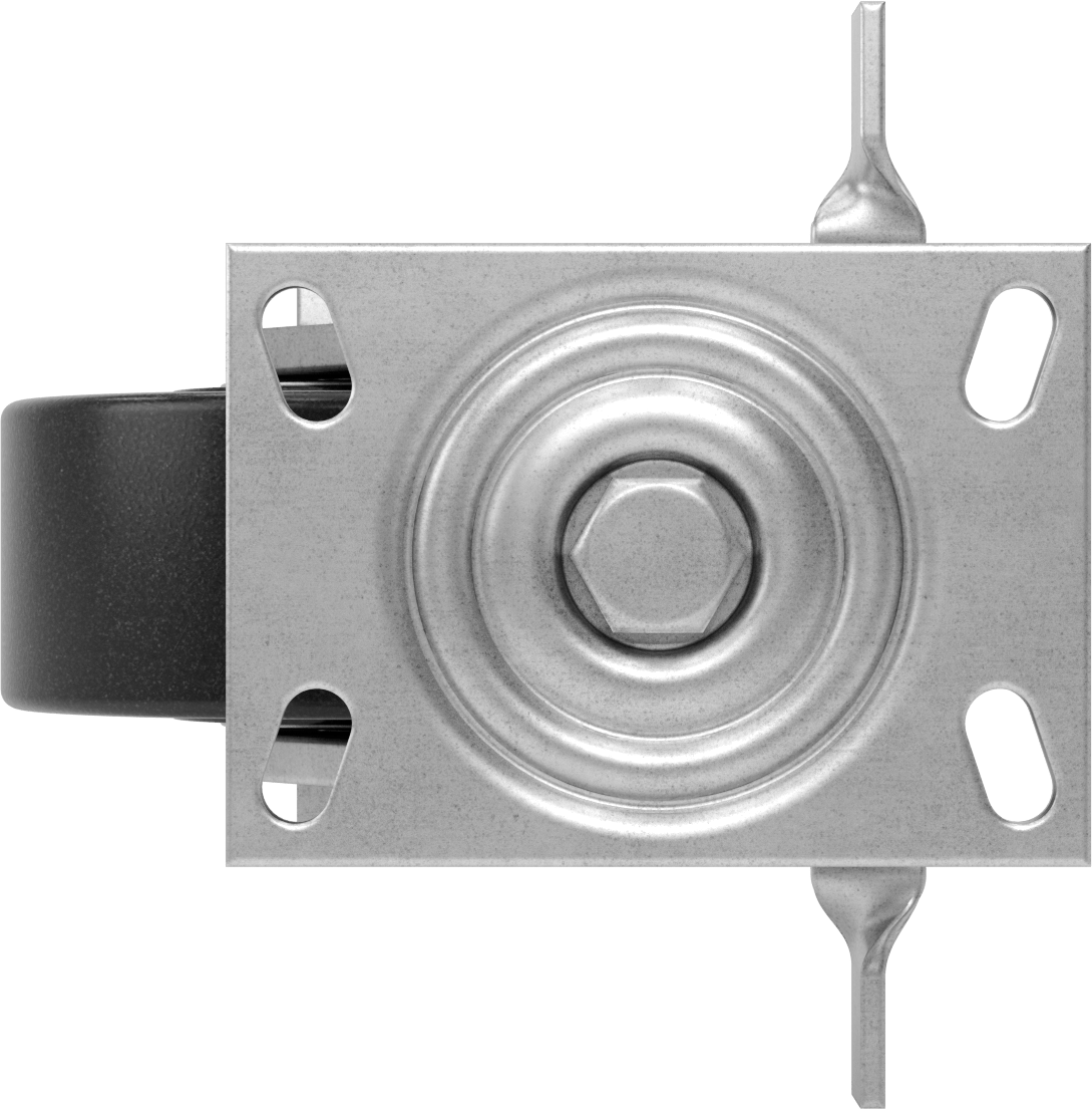 6-1/4" x 4-1/2" Plakalı Viking Tekerlek, Yüksek Kapasiteli, Frenli Döner Tekerlek ve, 6" Çapında Fenolik Tekerlek