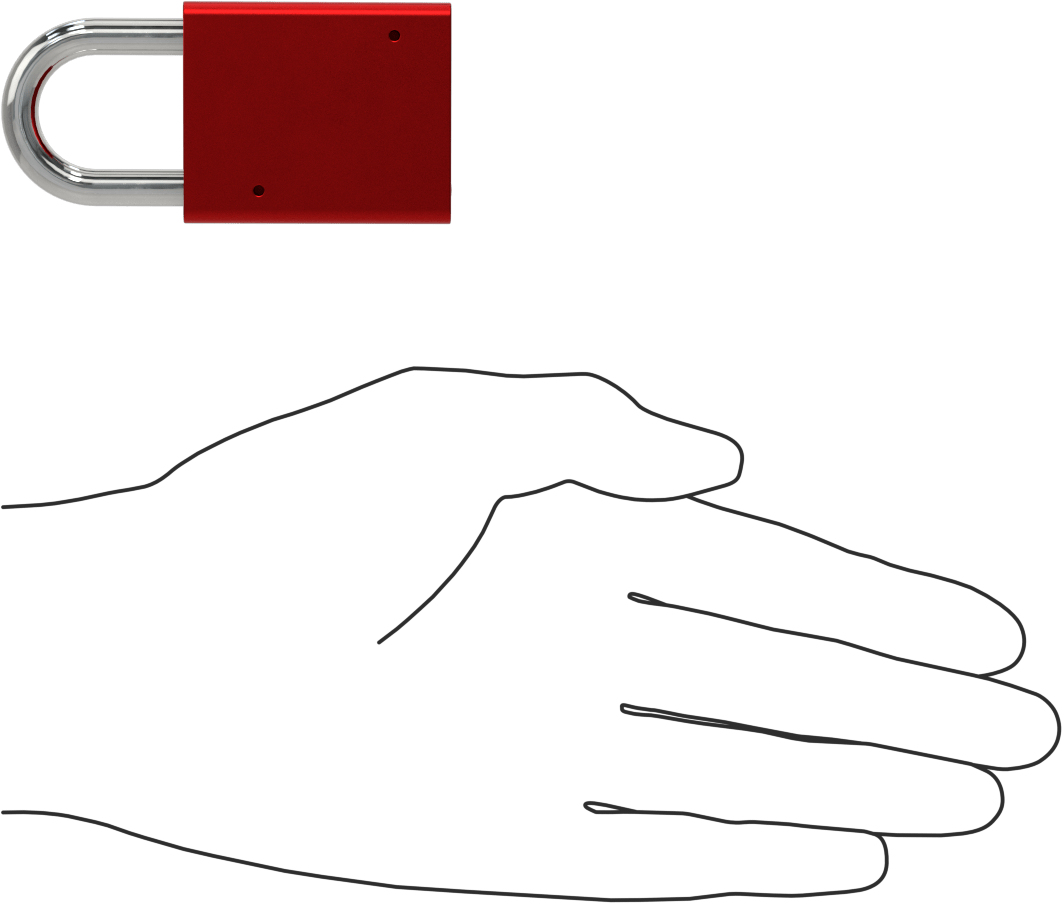 Masif Eloksallı Alüminyum Kilitli Asma Kilit, Aynı Anahtarlı, American Lock 1105, Kırmızı Gövde