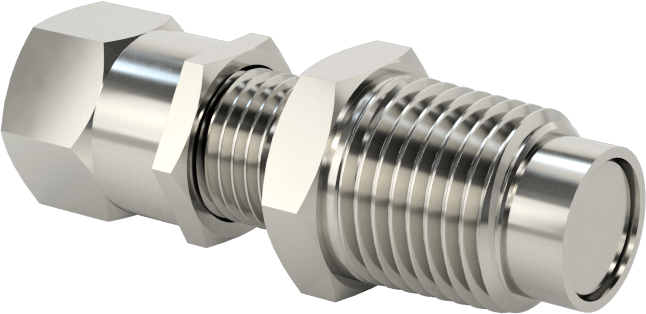 Hava Doldurma Vanası, Paslanmaz Çelik, NPT x 7/16" Uzunluğunda Schrader, 4000 PSI