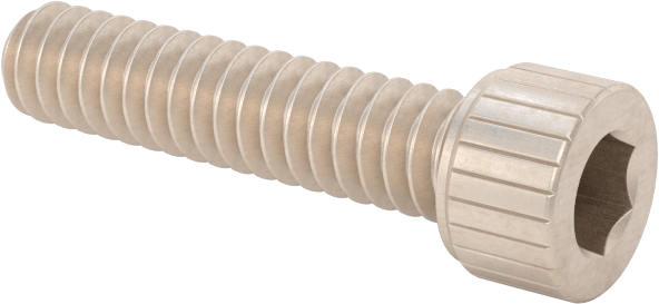 Temizlenmiş ve Torbalı 18-8 Paslanmaz Çelik Alyan Başlı Vida, Yüksek Vakum için, 4-40 Diş Boyutu, 1/2" Uzunluk