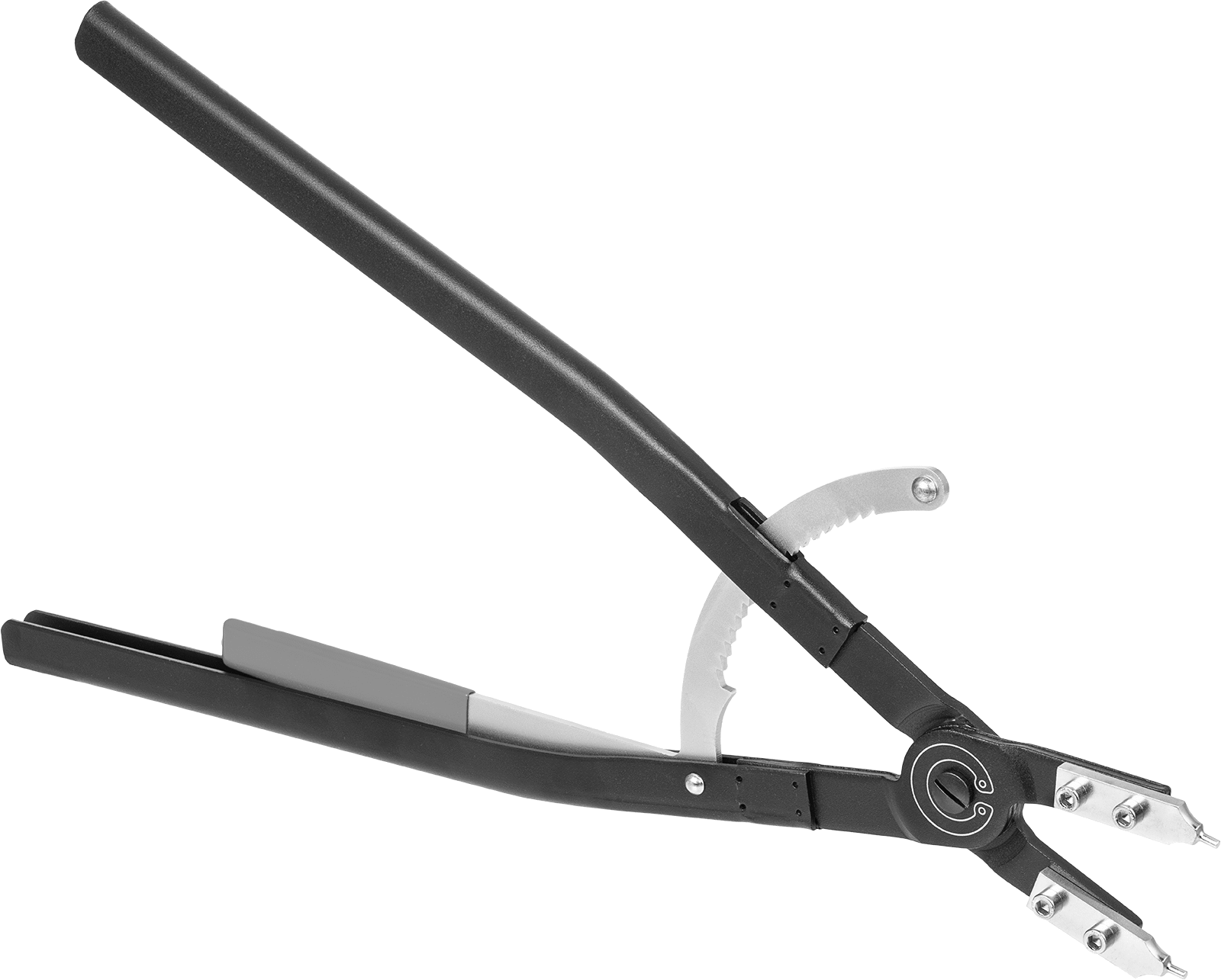 Kilitli Değiştirilebilir Uçlu Segman Pense, 4-51/64"-12" İç Çapa Uygun İç Halkalar için — 22 1⁄2", 0.140", Düz