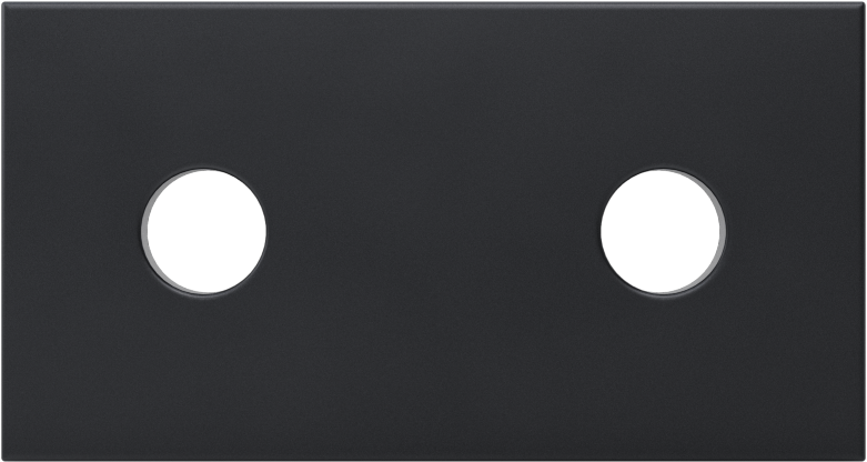 T-Yivli Çerçeve Yapısal Braket, 50 mm Yüksekliğinde Çift/Dörtlü Ray için Köşe Braketi, Siyah